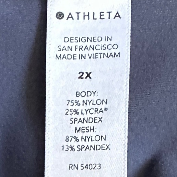 Athleta Salutation Stash Pocket II Capri Leggings 2X NWT PowerVita Mesh Workout - Picture 12 of 13